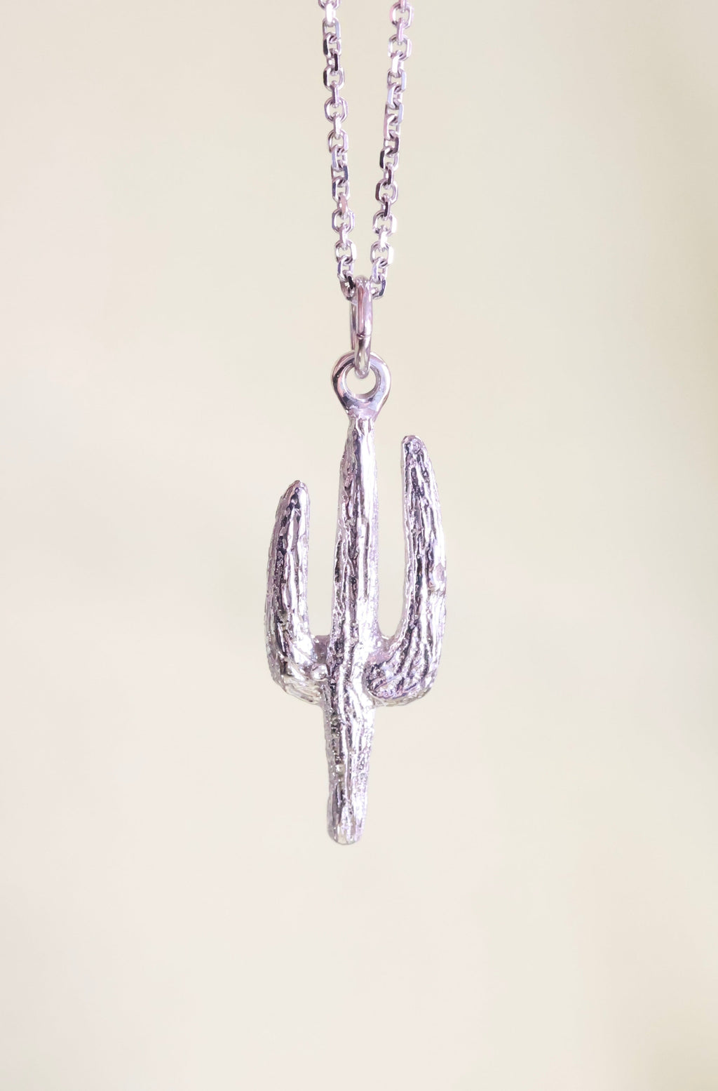 Saguaro Pendant Necklace | 14K Gold