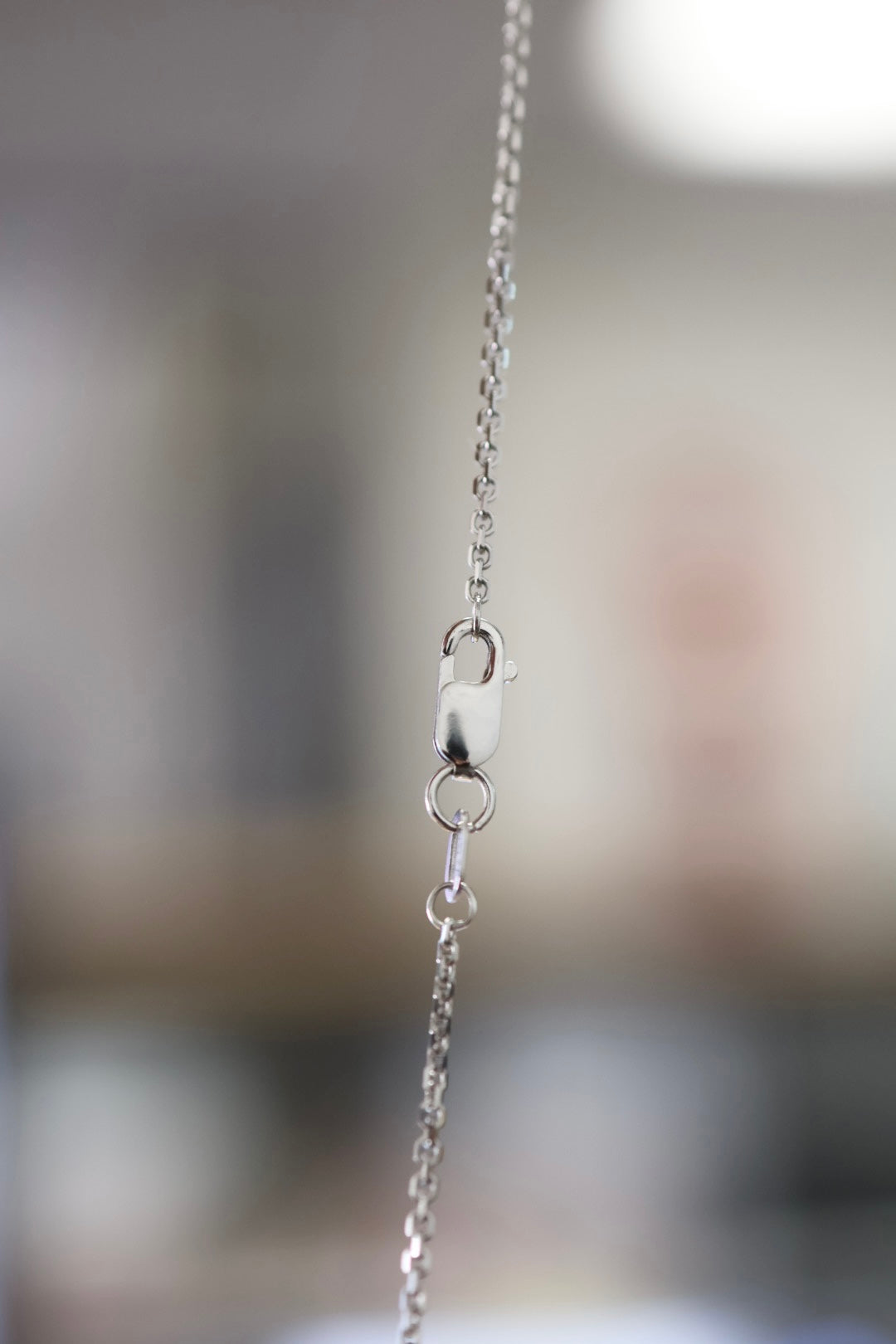 Saguaro Pendant Necklace – 14K White Gold