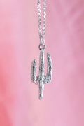 Saguaro Pendant Necklace | 14K Gold